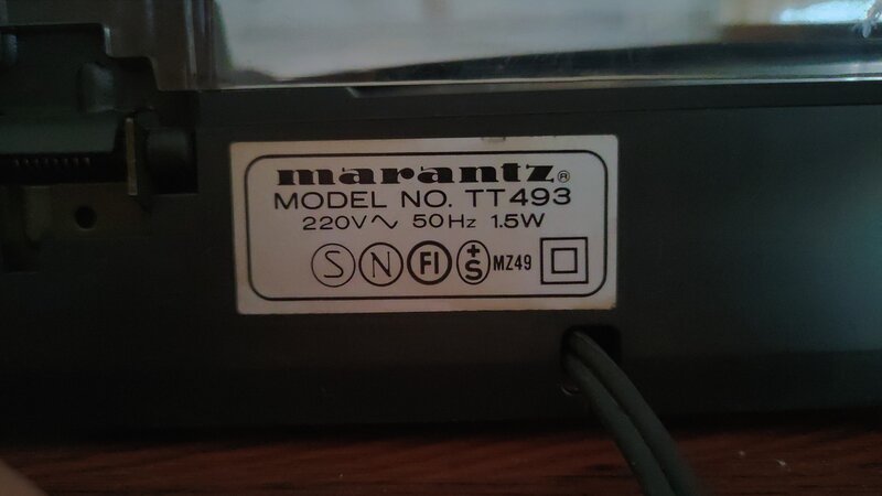 Vand pick-up Marantz TT-493,